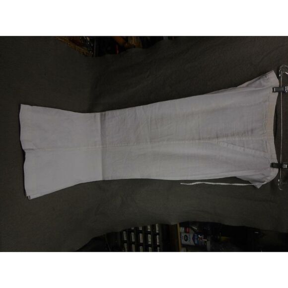 JASMINE WHITE 100 % LINEN LADIES DRAW STRING SLACKS SIZE XL ‎ SLIGHTLY USED N/R - Picture 1 of 3